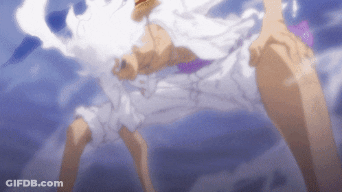 Person In White Dress Floating GIF