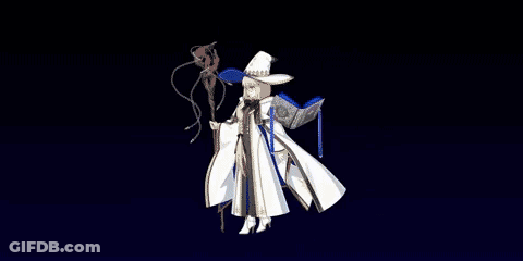 Person In White Dress Flying GIF