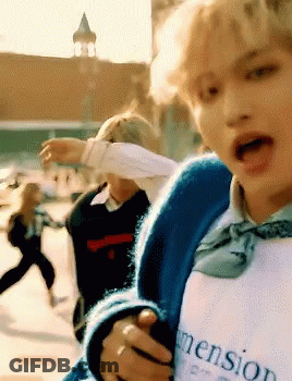 Person In White Shirt Saying Dimension GIF