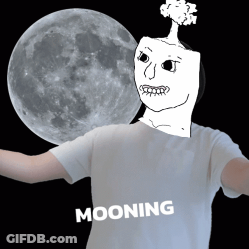 Person In White Shirt Saying Mooning GIF