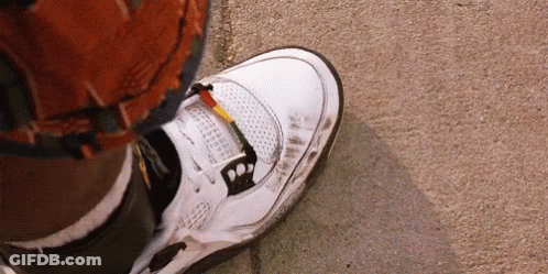 Person In White Sneakers GIF