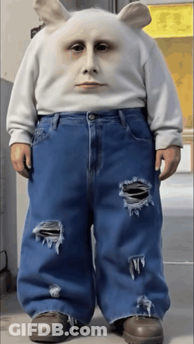 Person In White Sweater And Blue Jeans GIF