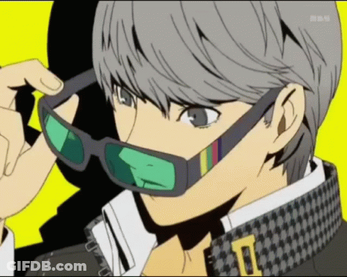 Person In Yellow Green Red Striped Sunglasses GIF