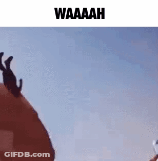Person Jumping Off Building Saying Waaaah GIF