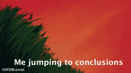 Person Jumping To Conclusions GIF