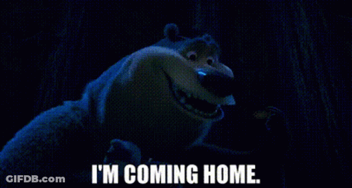 Person Laying Down Saying Im Coming Home GIF
