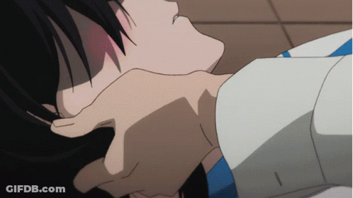 Person Laying Down With Hand On Neck GIF