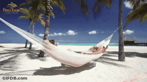 Person Laying Hammock Beach Peru Tours Explorer GIF
