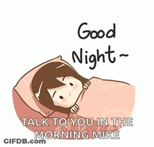 Person Laying In Bed Good Night Talk Morning Mike GIF