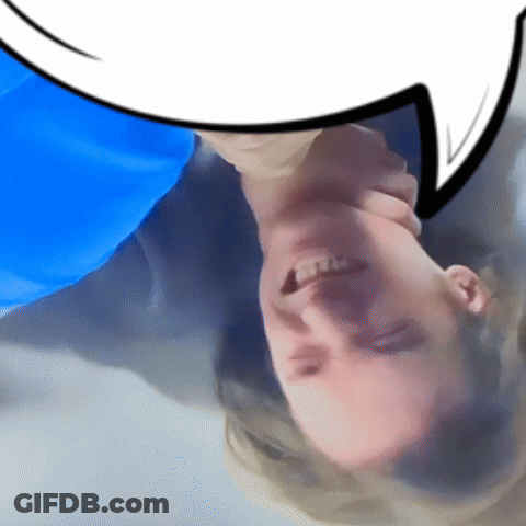 Person Laying On Back With Speech Bubble GIF