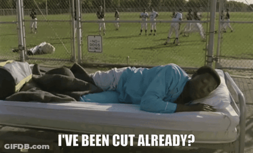 Person Laying On Bed Saying I've Been Cut Already GIF