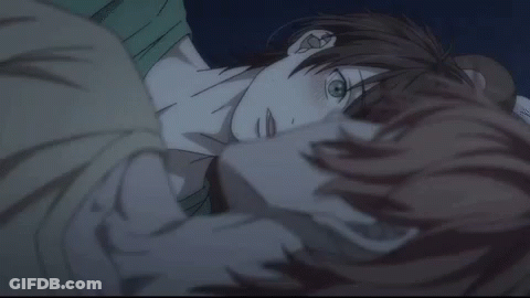 Person Laying On Bed With Blue Blanket GIF