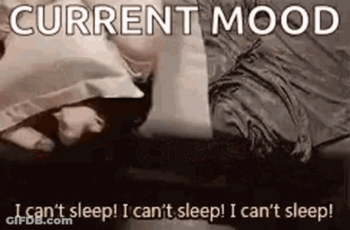 Person Laying On Bed With Current Mood GIF