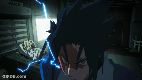 Person Laying On Bed With Lightning Bolt GIF