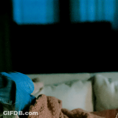 Person Laying On Couch With Blanket GIF