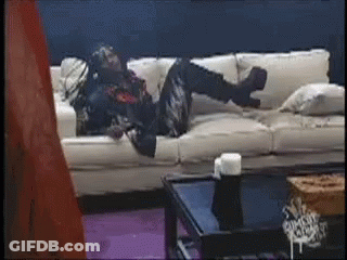 Person Laying On Couch With Feet Up GIF