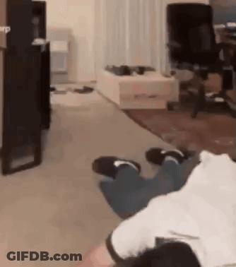 Person Laying On Floor With Legs Crossed GIF