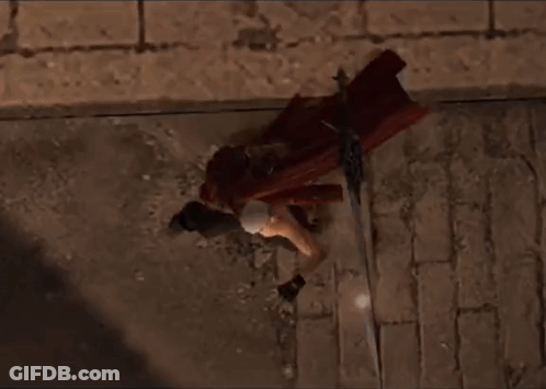 Person Laying On Ground With Blood And Knife GIF