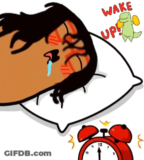 Person Laying On Pillow Saying Wake Up GIF