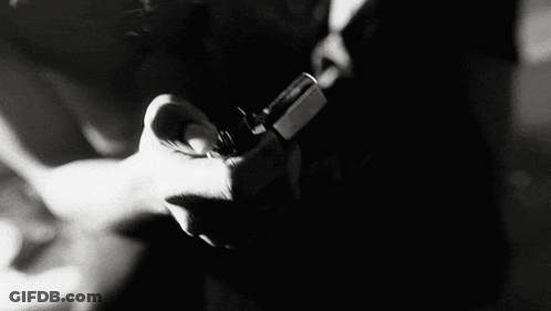 Person Lighting Cigarette Black And White GIF
