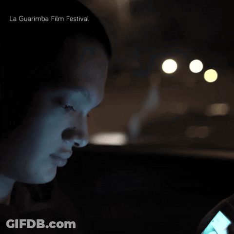 Person Looking At Phone La Guarimba Film Festival GIF