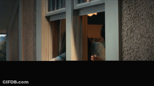 Person Looking Out Window Netflix GIF