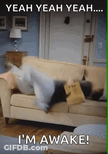 Person Lying On Couch Saying Yeah Yeah Yeah GIF