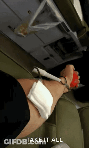 Person Lying On Couch With Bandage Take It All GIF