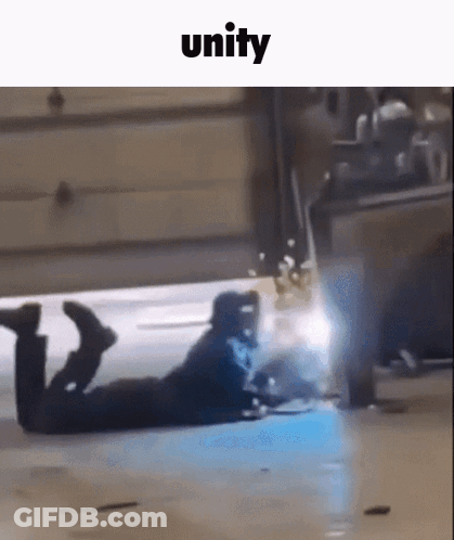 Person Lying On Ground With Unity Above GIF