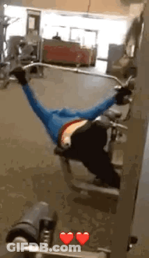 Person Lying On Gym Machine With Legs Up GIF