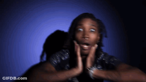 Person Making Funny Face Hands On Nose GIF