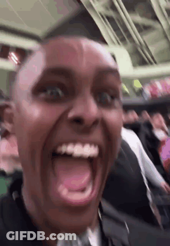 Person Making Funny Open Mouth Face GIF