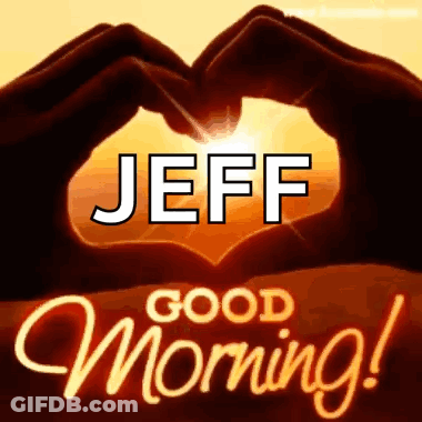 Person Making Heart Hands With Jeff GIF