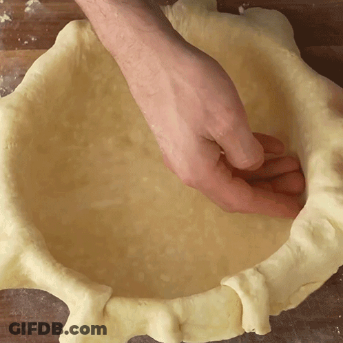 Person Making Pie Crust GIF