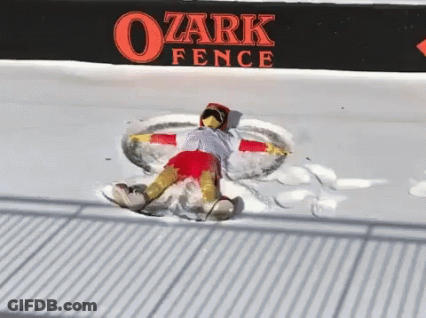 Person Making Snow Angel GIF