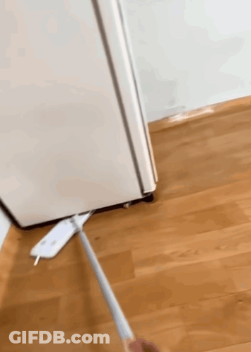 Person Mopping Wooden Floor GIF