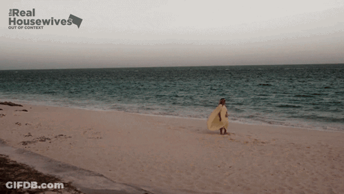 Person On Beach Real Housewives Out Of Context GIF