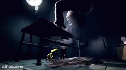 Person On Bench In Dark Room Ghost Behind GIF