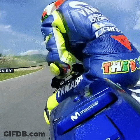 Person On Motorcycle With Movistar GIF