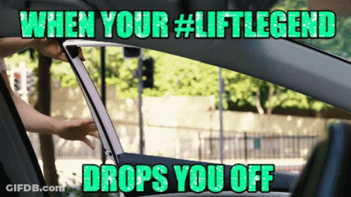 Person Opening Car Door When Your LiftLegend Drops You Off GIF
