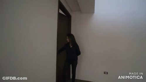 Person Opening Door Made In Animotica GIF