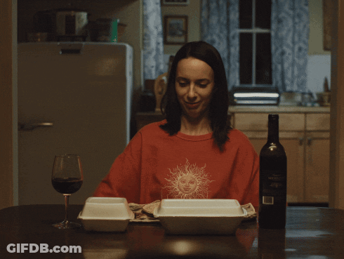 Person Opening White Styrofoam Box With Knife GIF