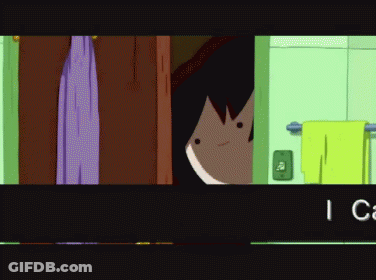 Person Peeking Out Of Door With I GIF