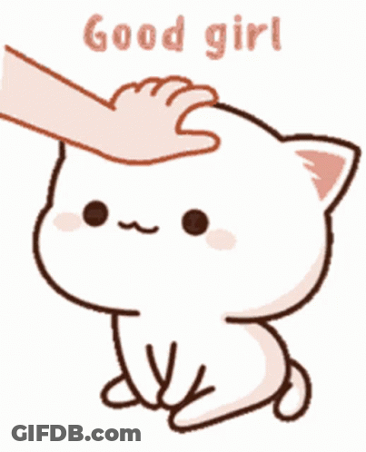 Person Petting Cat Good Girl GIF
