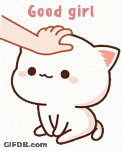 Person Petting Cat Good Girl GIF