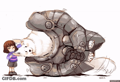 Person Petting Small Brown Dog GIF