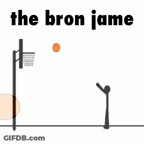 Person Playing Basketball Saying The Bron Jame GIF