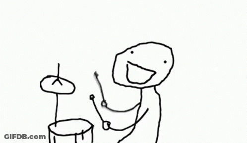 Person Playing Drums Ba Dum Tsss GIF