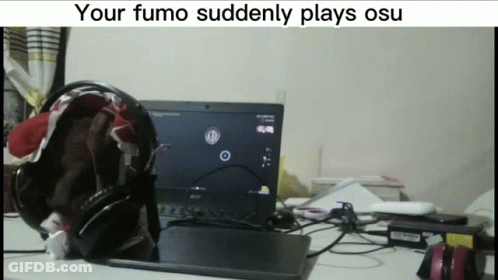 Person Playing Osu With Headphones GIF