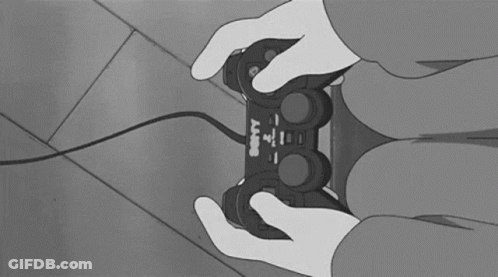 Person Playing PlayStation Video Game GIF